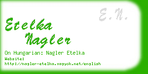 etelka nagler business card